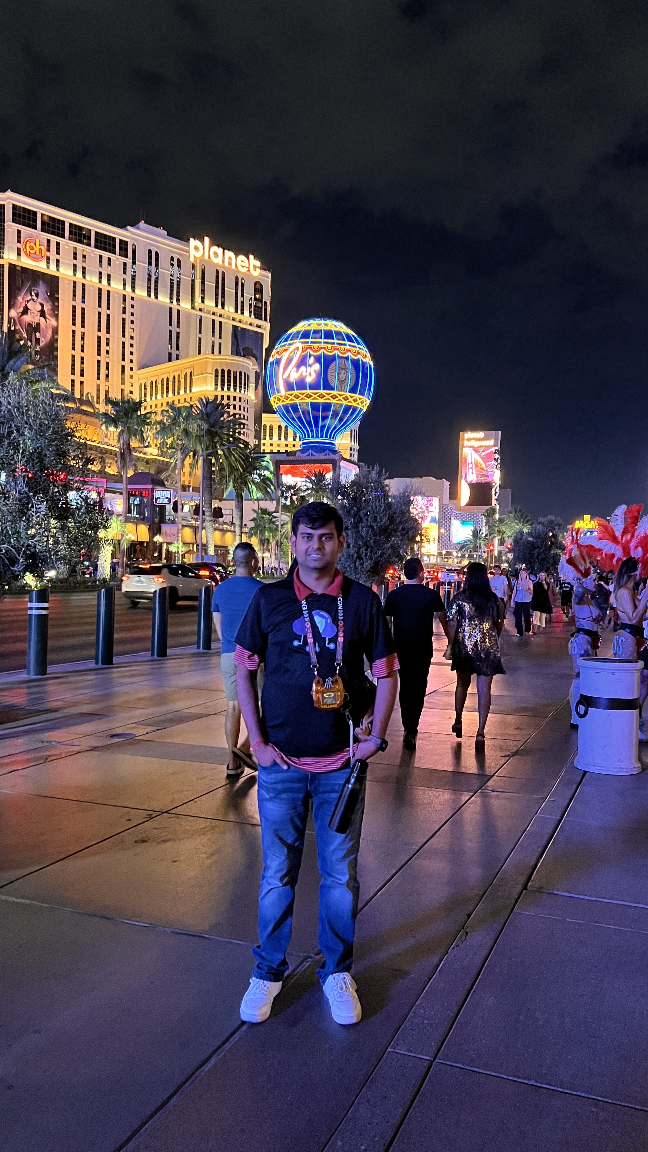 Harsh Akshit at cybersecurity conference networking event